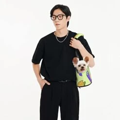 Small Dog, Cat, Puppy, Kitten Purse Carrier, Breathable Pet Travel Handbag Compatible With Hamburger Junk Food, Multifunctional Pet Carrier Bag For Shopping/Walking/Travel -Zoo Shop 31WiallMejL