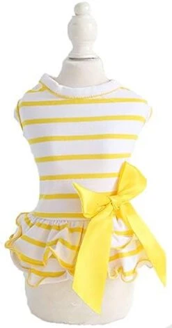 MaruPet Summer Sweet Puppy Doggie Stripes Printed Navy Wind Skirt Pet Dog Dress With Bowknot For Small, Extra Small Dog Teddy, Pug, Chihuahua, Shih Tzu, Yorkshire Terriers 26 MaruPet Summer Sweet Puppy Doggie Stripes Printed Navy Wind Skirt Pet Dog Dress With Bowknot For Small, Extra Small Dog Teddy, Pug, Chihuahua, Shih Tzu, Yorkshire Terriers -Zoo Shop 31XDMGNosBL. AC