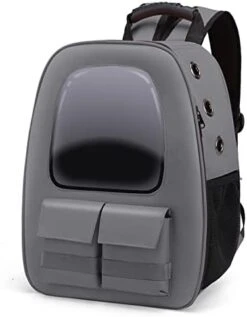 LEFEDA Cat Bag Out Portable Breathable Safety Reflective Strip Pet Bag Cat Schoolbag Dog Bag Double Shouldered Cat Backpack Pet Pet Backpack Carrier (Color : Sky Blue) -Zoo Shop 31XSL0W1vL. AC 1