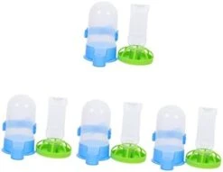 Birdseed 8 Pcs Proof Plastic Bunny Cup Parrot Lovebirds Drinking Birds Fountain Dog Farm Food Wild Bottle Bowl Dispenser For Garden Waterer Cat Parrots Feeder Tray Squirrel- -Zoo Shop 31XiTifxLCL. AC