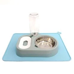 Balacoo Pet Double Bowl Automatic Watering Food Feedin Bowl For Cat Dog Blue Auto Stainless Steel Dog Bowls Stainless Steel Dog Bowls Stainless Steel Dog Bowls Stainless Steel Dog Bowls -Zoo Shop 31Y3Ip7nN4L