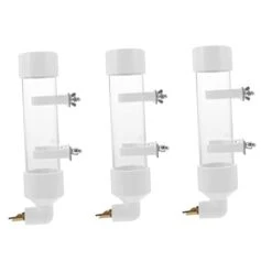 3 Pcs Parrot Drinking Fountain Hamster Supplies Rabbit Water Bowl Bunny Feeder Household Pet Water Bottle Water Feeding Bowl Water Bottle For Dogs Bird Water Dispenser Bird Waterer