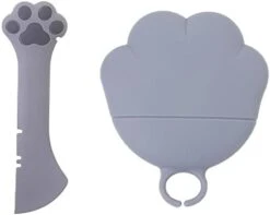 GENERIC Multi-Functional Pet Food Can Supplies Set,Universal Silicone Can Covers Cat Can Lids Mini Spatula Can Opener For Pet Cat Dog(4Pcs,Grey&Pink) -Zoo Shop 31Y66Jcl7nL. AC