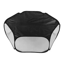 Small Pet Cage Tent, Pet Playpen Sturdy Portable For Pets(Black) -Zoo Shop 31YNhzEQuaL