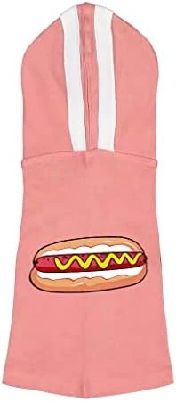 GENERIC Hot Dog Dog Shirt With Hoodie - Food Graphic Dog Hoodie - Graphic Dog Clothing - Black White, M 16 GENERIC Hot Dog Dog Shirt With Hoodie - Food Graphic Dog Hoodie - Graphic Dog Clothing - Black White, M - Image 14