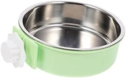 3pcs Stainless Steel Bird Cage Birdcage Moultrie Feeder Bird Dish Feeder Bird Food Bowl Pet Food Bowl Feeding Bowl Pet Bowl Pet Feeding Bowl Pet Feeder Dog Feeding Bowl Green Birds -Zoo Shop 31a Wn5OYRL. AC