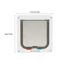 Cyrank Cat Door, 4 Way Locking Durable Cat Flap Door Interior Cat Door For Cat Litter Box Or Automatic Feeder -Zoo Shop 31aUiMyYhJL