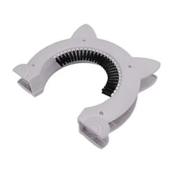 Cyrank Interior Cat Door, Pet Doors For Cats Cat Door Hides Litter Tray With Stainless Steel Grooming Brush For Cats - 22.5x26.5x5.5cm(White) -Zoo Shop 31agXurgJRL