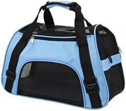 LEFEDA Soft Surface Pet Carrier Cat Bag Outdoor Travel Breathable Pet Handbag Carrier For Dogs With Pad Pet Backpack Carrier (Color : Purple) -Zoo Shop 31behIFrcPL. AC