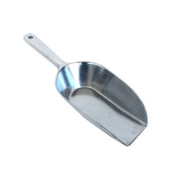GENERIC 8oz Stainless Steel Ice Scoop Dog Cat Pet Food Scooper Metal Kitchen Bar Tool