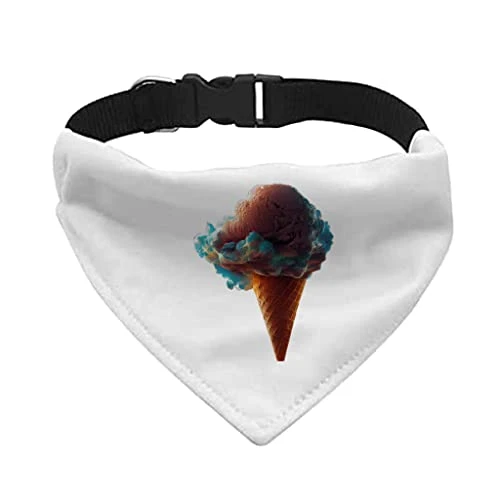 GENERIC Ice Cream Design Pet Bandana Collar - Food Scarf Collar - Graphic Dog Bandana - XL 3 GENERIC Ice Cream Design Pet Bandana Collar - Food Scarf Collar - Graphic Dog Bandana - XL