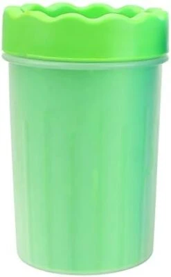 Kuntrona Paw Washer Dog Cat Cleaning Tool Pet Cats Dogs Foot Clean Cup Soft Silicone Washing Brush Pet Products Dog Accessories Portable Green S -Zoo Shop 31ccEqe4DL. AC