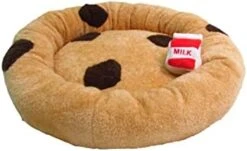 TONBO Soft Plush Small Cute And Cozy Food Dog Cat Bed, Washer And Dryer Friendly (Dim Sum) -Zoo Shop 31d8n2n7Z7L. AC