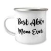 GENERIC Motivational Akita Dog 12oz Camper Mug, Best Akita Mom Ever, Surprise For Pet Lovers From Friends, Dog Toys, Dog Food, Dog Beds, Dog Collars, Dog Leashes -Zoo Shop 31eBv9CngjL