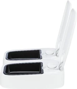 TRIXIE TX2 Automatic Food Dispenser, Dual Compartments, Dual Timer, 48 Hour Timer, Battery Operated, Gray With Black (24372) 9 TRIXIE TX2 Automatic Food Dispenser, Dual Compartments, Dual Timer, 48 Hour Timer, Battery Operated, Gray With Black (24372) -Zoo Shop 31fBxwk6m0L