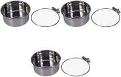 For Feeder Steel Stainless Hook Cups- Cat Dogs Cats, Bowl, Water Coop Parrot Dishes Feeding Cups Rabbit Size With Bowl Bowls Dog Hanging Bird Food Cage Animal And Small Clamp, -Zoo Shop 31ffN3MUi3L. AC