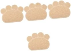 Litter Mat Bowl Shaped Accessory Water Puppies Tray Under Dogs Litter Use Feeding Non- Training Mat Kitten Place Food Daily Paw Indoor Cushion Home Cat For Pet Blanket Pad 4pcs And 25 Litter Mat Bowl Shaped Accessory Water Puppies Tray Under Dogs Litter Use Feeding Non- Training Mat Kitten Place Food Daily Paw Indoor Cushion Home Cat For Pet Blanket Pad 4pcs And -Zoo Shop 31g2fzXRdL. AC
