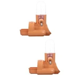 Mipcase Rabbit Food Rabbit Water Dispenser Of 2 Automatic Hamster Feeder Hamster Food Dispenser Bird Feeder Automatic Dog Waterer Automatic Bird Hamster Water Auto Feeder Cat Food Dispenser