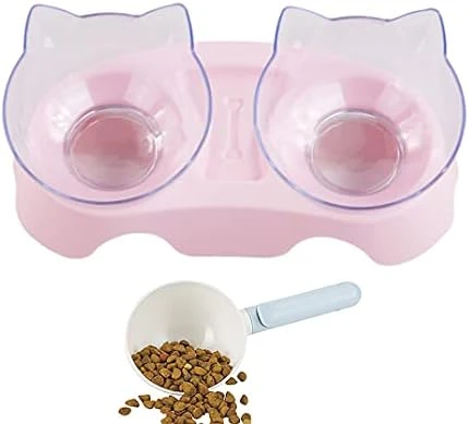 Double Dog Cat Bowls Anti Vomiting, Elevated Cat Food Water Bowls With 15° Tilted Raised Stand Pet Feeder Bowl For Cats And Small Dogs 11 Double Dog Cat Bowls Anti Vomiting, Elevated Cat Food Water Bowls With 15° Tilted Raised Stand Pet Feeder Bowl For Cats And Small Dogs - Image 9