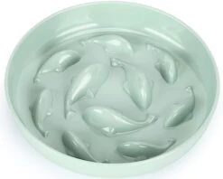 Gonalulu Slow Feed Dish For Cats And Small Dogs, Fish Pool Design Pet Slow Feeder With Higher Edges, Fun Interactive Cat Puzzle Feeder Healthy Eating Diet Made Of Safe And Quality Material(White+Oval) -Zoo Shop 31gfvU5Sb4L. AC