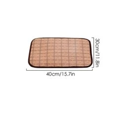 Hnjtkj Pet Dual-Use Mat Cushion Summer Cooling Comfortable And Cool Bamboo Fiber Mat Pet Supplies 40 * 30CM,Purple,40CM*30CM -Zoo Shop 31hm5qLUrOL