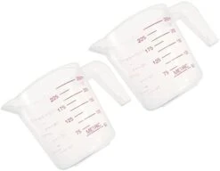 Balacoo Graduation Kettle 4 Pcs Cup Grip Pet Cooking Use Birds Bird Scoop Cats Tool Dogs Baking Milk Feeder Cups And Bpa For Feeding Free Home Food Parrot Spout Handle Measuring Clear -Zoo Shop 31i5EaCtBEL. AC