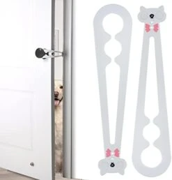 Cat Door Stopper - Ellasdan Cat Door Holder Dog Door Keeps Dogs & Kids Out Of Litter & Food, Cat Door Interior Door, Flexible Cat Door Latch (2 Packs） -Zoo Shop 31ic672V1KL. AC