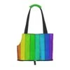 Mqgmz Rainbow Colored Wood Background Print Pet Carrier Tote Bag With Pocket Safety - Amazing Design -Zoo Shop 31ioiiFWP9L