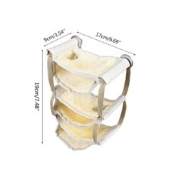 TYMONT Pet Bed Multi-Layer Small Animals Toy Bed Resting Hamster Hammock Playing Rat Bedding Nest Platform (Color : Blue) -Zoo Shop 31kTXsd4eYL 6