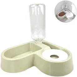 Double Dog Cat Bowls - Pets Water And Food Bowl Set With Automatic Water Bottle, Raised Pet Feeder Bowl For Cats And Small Dogs -Zoo Shop 31kiVxb5zjS. AC