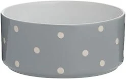 Mason Cash Polka Dot 18 Cm Dog Bowl, Grey -Zoo Shop 31lC2lG5ZlL. AC