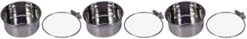 Food Size Cat Coop Dog Stainless Bowl Parrot Dishes Cup Rabbit Steel Cage Small Clamp, Feeding Dogs Cups- Hanging With For Bird Dish Crates M Clamp- Hook Cages Cats, Feeder Cups -Zoo Shop 31lCgfJjOQL. AC
