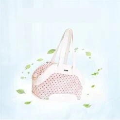 LEFEDA Summer Breathable Mesh Pet Handbag Dog Bag Portable Fabric Outdoor Travel Cat Carrier Bags Puppy Kitten Single Shoulder Bags Pet Backpack Carrier (Color : White) -Zoo Shop 31lcr6R8gHL