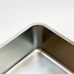 KUNWU Stainless Steel Pan 28"x20"x4" For Food, Cat, Dog & Rabbit Pet Litter Box, Corrosion Resistant Easy Clean No Residue Build Up Never Absorbs Odor Stains Rusts Durable Pan (XXL (28"x20"), 4" Deep) -Zoo Shop 31mxVyhnL9L