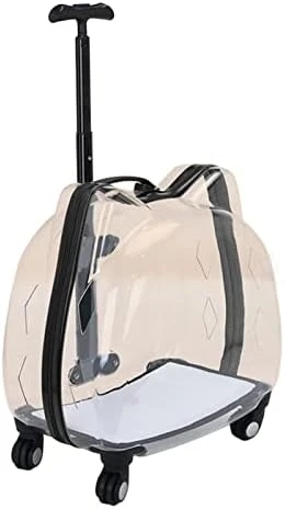 LEFEDA Portable Trolley Case Carrier, Cat Bubbles Pet Bag Case, Transparent Breathable Cat Trolley, For Small Dogs And Cats Pet Backpack Carrier (Color : Black) 8 LEFEDA Portable Trolley Case Carrier, Cat Bubbles Pet Bag Case, Transparent Breathable Cat Trolley, For Small Dogs And Cats Pet Backpack Carrier (Color : Black) - Image 6