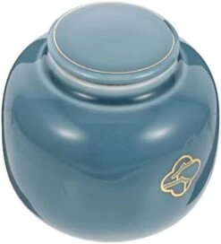 HOMSFOU 5 Pcs Urn Tea Decoration Storage Containers Small Storage Container Round Container With Lid Small Ceramics Urn Pet Memorial Pet Cremation Urns Ceramics Blue Cat Ash Urn Mini -Zoo Shop 31nRxW5cciL. AC
