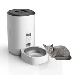 Smart Automatic Pet Feeder, HD Camera With Voice And Video Recording, Programmable Food Dispenser For Dogs And Cats,White 9 Smart Automatic Pet Feeder, HD Camera With Voice And Video Recording, Programmable Food Dispenser For Dogs And Cats,White -Zoo Shop 31o0dhdZDfL