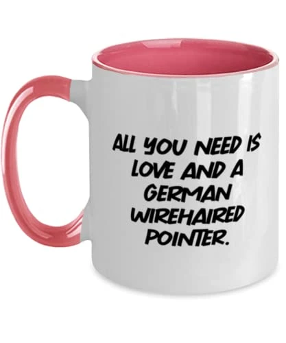 Beautiful German Wirehaired Pointer Dog Gifts, All You Need Is Love And A, Inspire Two Tone 11oz Mug For Pet Lovers From Friends, Dogs, Pets, Pet Supplies, Dog Toys, Dog Food, Dog Treats, Dog Beds, 3 Beautiful German Wirehaired Pointer Dog Gifts, All You Need Is Love And A, Inspire Two Tone 11oz Mug For Pet Lovers From Friends, Dogs, Pets, Pet Supplies, Dog Toys, Dog Food, Dog Treats, Dog Beds,