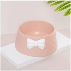 Pet Dog Food Bowls Lovely Bowknot Puppy Feeder Dish Bowl Diamond Pattern Bow Cat Bowl For Water Sweet Princess Pet Feeding Bowls (Color : Blue) -Zoo Shop 31ofNi664L. AC