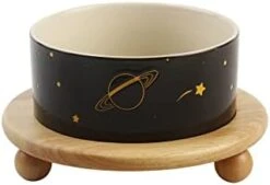 Havniva Ceramic Elevated Cat Food And Water Bowl , Kitty Bowl , Raised Cat Dish , Cat Feeder (2 X Cream White + Stand) -Zoo Shop 31otxc9JqYL. AC