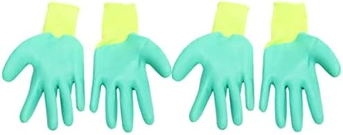 ULTECHNOVO 4pairs Squirrels Cat Training Premium Lover Yellow, Green For Glove: Hedgehog Bird Thickening Bite Handling Yellow Parrot Pet Rubber Glove - Bite Hamster - Scratch Hand 7 ULTECHNOVO 4pairs Squirrels Cat Training Premium Lover Yellow, Green For Glove: Hedgehog Bird Thickening Bite Handling Yellow Parrot Pet Rubber Glove - Bite Hamster - Scratch Hand - Image 5