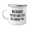 GENERIC My Russell Terrier And I Talk Shit About You. 12oz Camper Mug, Russell Terrier Dog Present From Friends, Cool For Pet Lovers, Dog Toys, Dog Collars, Dog Beds, Dog Food, Dog Treats 1 GENERIC My Russell Terrier And I Talk Shit About You. 12oz Camper Mug, Russell Terrier Dog Present From Friends, Cool For Pet Lovers, Dog Toys, Dog Collars, Dog Beds, Dog Food, Dog Treats -Zoo Shop 31pvO5h2UUL