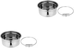 For Feeder Steel Stainless Hook Cups- Cat Dogs Cats, Bowl, Water Coop Parrot Dishes Feeding Cups Rabbit Size With Bowl Bowls Dog Hanging Bird Food Cage Animal And Small Clamp, -Zoo Shop 31q40It2RL. AC