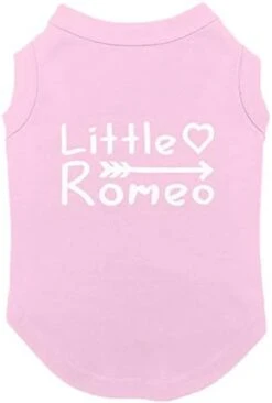 Little Romeo - Stud Handsome Cute Juliet Love Dog Shirt (Navy, Large) -Zoo Shop 31qQuE2gDL. AC