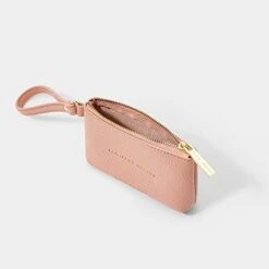 KATIE LOXTON Paw-FECT Zip Top Pebbled Vegan Leather Pet Treat Bag Pouch Pink -Zoo Shop 31qatCA3rIL