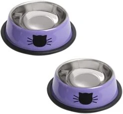 Rapsrk 4PCS Stainless Steel Dog Bowls, Puppy Cat Feeding Bowls, 8 Oz Pet Bowl With Removable Rubber Base Cat Dog Bowl, Mini And Small Pet Feeder Bowls And Water Bowls -Zoo Shop 31qk7BqE1OL. AC