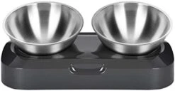 SOFEA Cat Necklace Storage Necklace Storage Necklace StorageDog Cat Bowls With Raised Stand Pet Puppy Food Water Feeder 15° Tilted Platform -Zoo Shop 31qtmUIgrlL. AC