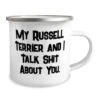 Russell Terrier Dog Gifts For Dog Lovers, My Russell Terrier And I, Useful Russell Terrier Dog 12oz Camper Mug, From Friends, Dog Toys, Dog Beds, Dog Food, Dog Bowls, Dog Collars, Dog Leashes -Zoo Shop 31qyL7adnCL