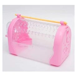 DEPILA Feeding Bird Carrier Lightweight Bird Carrier, Bird Travel Cage， Lightweight Pets Birds Travel Cage With Food Cup Food Box Economy Bird Cage Parrot Parakeet Macaw Small Bird Box -Zoo Shop 31rgj0Ey0CL