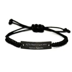 Love Alaskan Malamute Dog Black Rope Bracelet, All You Need Is Love And An, Fun Engraved Bracelet For Dog Lovers From Friends, Dog Toys, Dog Beds, Dog Houses, Dog Food, Dog Treats, Dog Collars, Dog